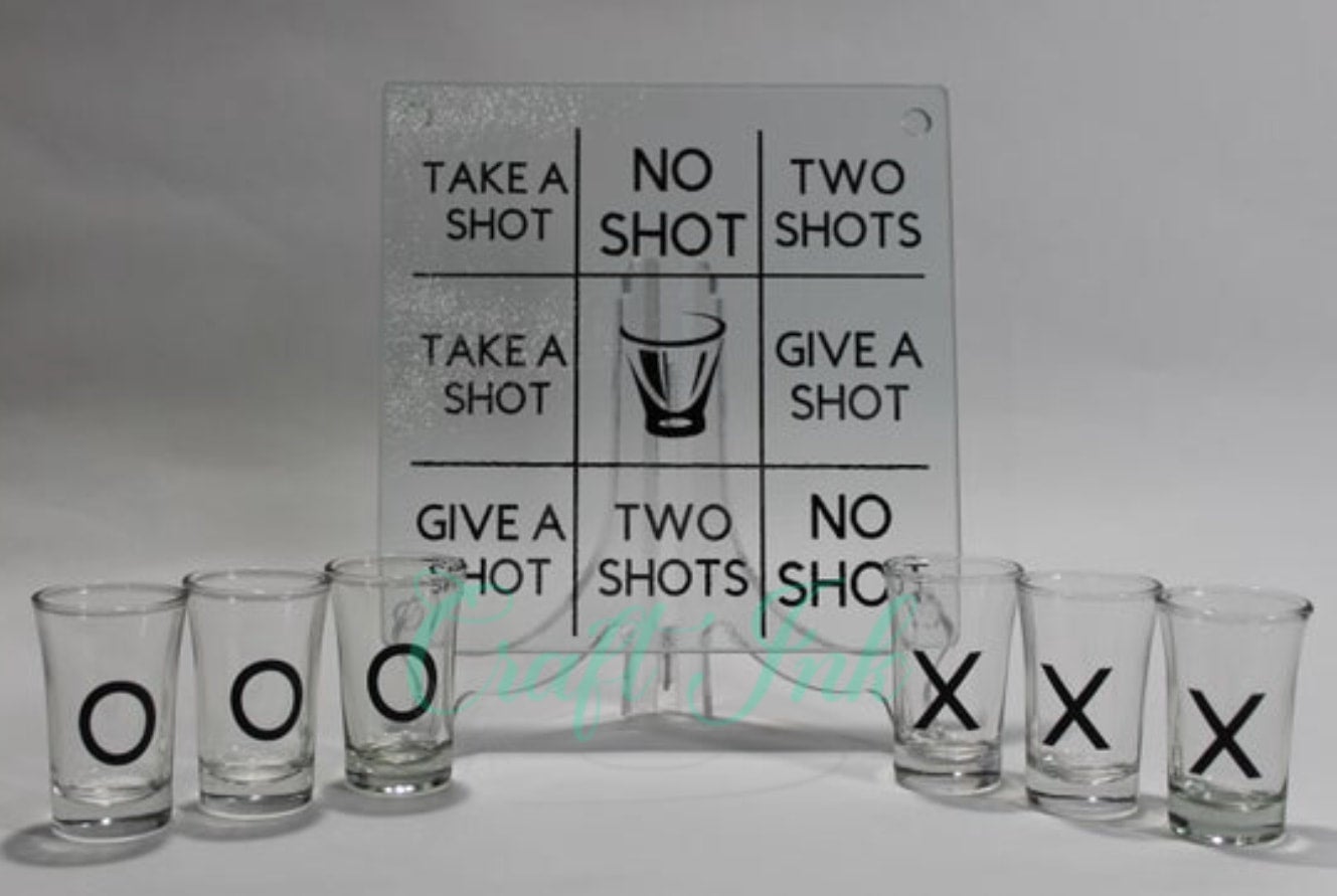 Tic Tac Toe Shot Glasses
